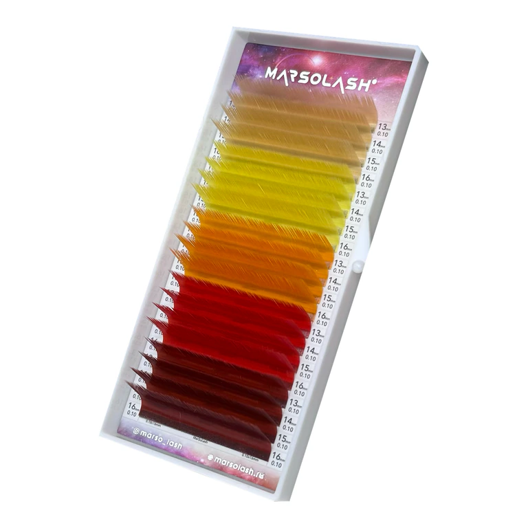Ресницы MarsoLash Закат B микс